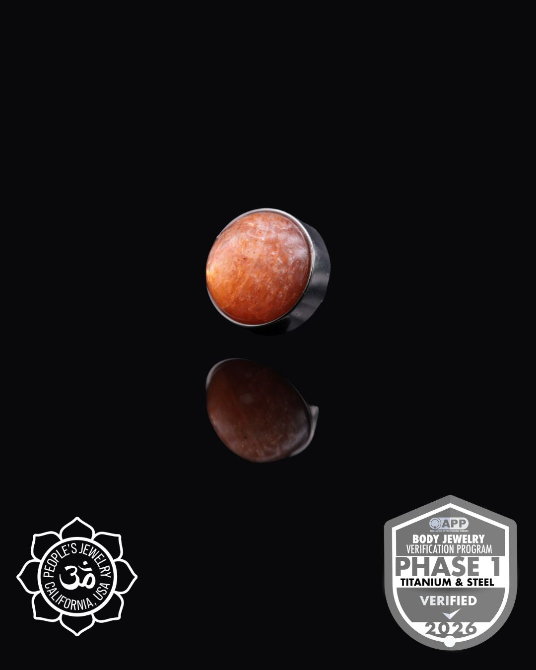 Threadless Titanium Bezel-set Cabochons