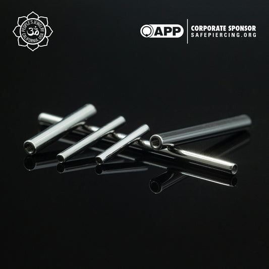 Threaded Titanium Straight Barbells