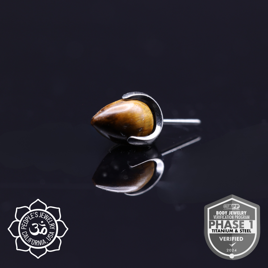 Threadless Titanium Claws - Bullet (Sandblasted)