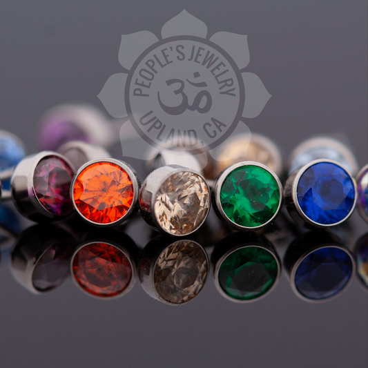 Threadless Titanium Gem Bezel