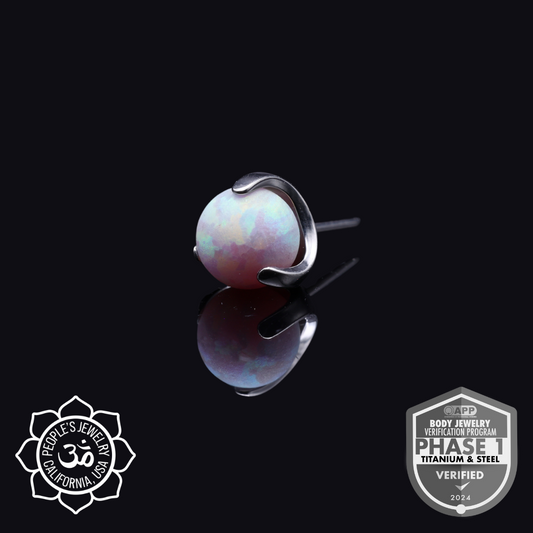Threaded Titanium Claws - Round (Sandblasted)