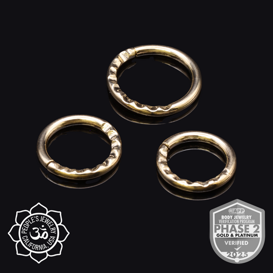 14k Gold Scalloped Rings