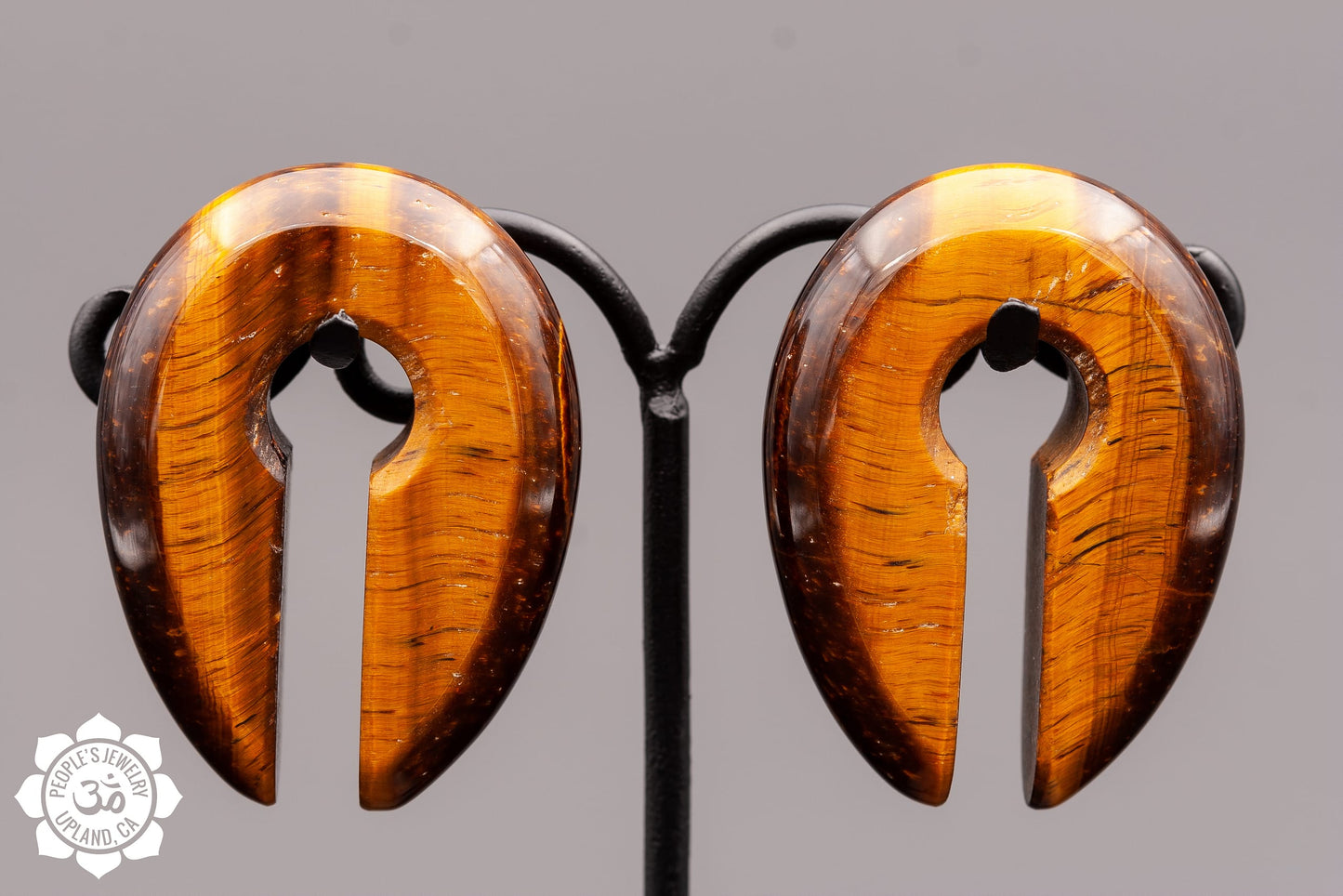 Tigers Eye Keyhole Weights