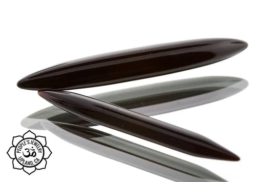 Stone Septum Spike - Black Agate