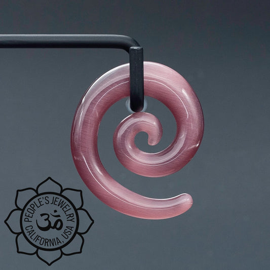 Purple Cats Eye Spirals